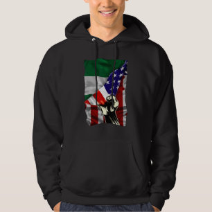 Veste À Capuche Drapeau américain à moitié nigérian RACINES Drapea