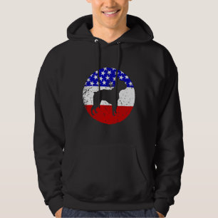 Veste À Capuche Drapeau américain Boston Terrier Dog