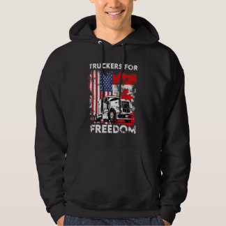 Veste À Capuche Drapeau américain Canada Convoi pour la liberté du