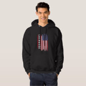 Veste À Capuche Drapeau américain de crosse (Devant entier)