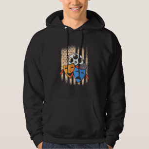 Veste À Capuche Drapeau américain de l'acteur de théâtre