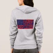 Veste À Capuche Drapeau américain de l'allégeance (Dos)