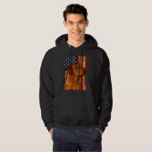 Veste À Capuche Drapeau américain Foxor Labrador Retriever Fox Red (Devant entier)