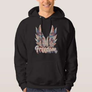 Veste À Capuche Drapeau américain Liberté rétro 4 juillet quatre a