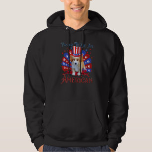 Veste À Capuche Drapeau américain mignon Shih Poo 4 juillet heureu