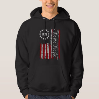 Veste À Capuche Drapeau Américain Nous Le Peuple Chemise