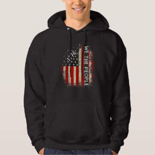 Veste À Capuche Drapeau Américain Patriotique 1776 Nous Le Peuple 