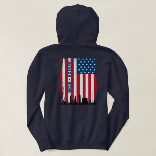 Veste À Capuche Drapeau américain Senior/Collège Skyline NYC École