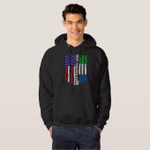 Veste À Capuche Drapeau américain Sierra Leone Drapeau meilleur Gr (Devant entier)