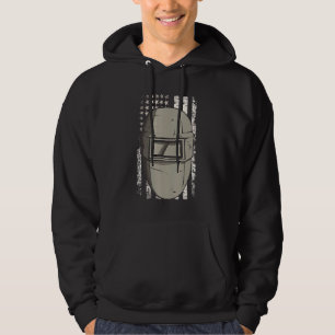 Veste À Capuche Drapeau Américain Soudeur Masque Patriotique