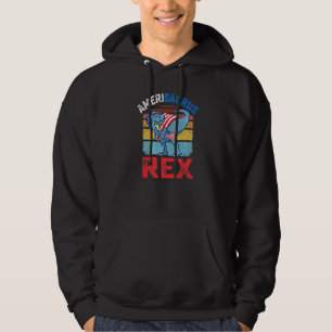 Veste À Capuche Drapeau Amerisaurus Rex 4 juillet Rex Dinosaur