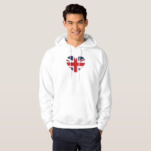 Veste À Capuche Drapeau anglais /Union Jack (Devant entier)
