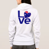 Veste À Capuche Drapeau Blue Australia LOVE (Dos)