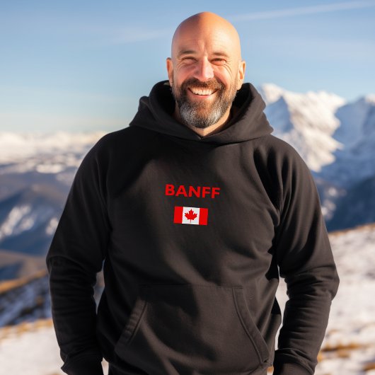 Veste À Capuche Drapeau canadien Banff Couleur foncée