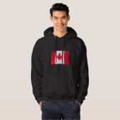 Veste À Capuche Drapeau canadien Drapeau Canada Canada (Devant entier)