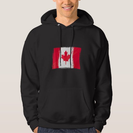 Veste À Capuche Drapeau canadien Drapeau Canada Canada (Devant)