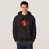 Veste À Capuche Drapeau canadien Eh Beaver Maple Leaf Heureux Da C (Devant entier)