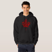 Veste À Capuche Drapeau canadien Feuille d'érable de la fête du Ca (Devant entier)