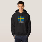Veste À Capuche Drapeau cool Suède (Devant entier)