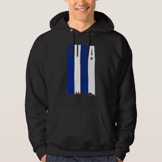 Veste À Capuche Drapeau cubain Fierté du drapeau cubain (Devant)
