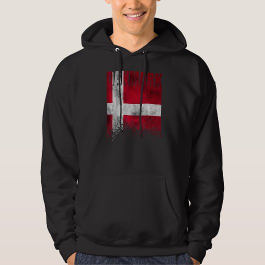 Veste À Capuche Drapeau danois Drapeau scandinave Viking (Devant)