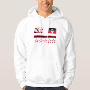 Veste À Capuche Drapeau d'Antigua-et-Barbuda