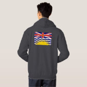 Veste À Capuche Drapeau de Colombie-Britannique du Canada (Dos entier)