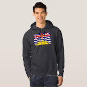 Veste À Capuche Drapeau de Colombie-Britannique du Canada (Devant entier)