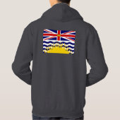 Veste À Capuche Drapeau de Colombie-Britannique du Canada (Dos)