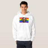 Veste À Capuche Drapeau de couleur des personnes queer de Slippery (Devant entier)