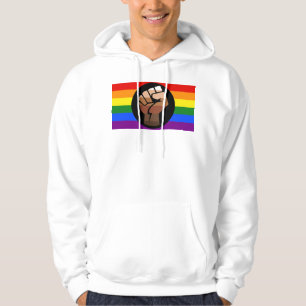 Veste À Capuche Drapeau de couleur des personnes queer de Slippery