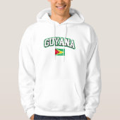Veste À Capuche Drapeau de cru de la Guyane (Devant)