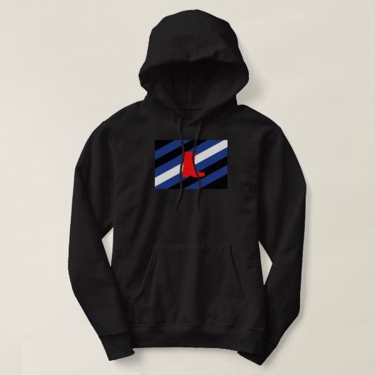 Veste À Capuche Drapeau de fierté de bottes (Design devant)