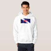 Veste À Capuche Drapeau de fierté de jeu de chiots de SlipperyJoe (Devant entier)