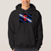 Veste À Capuche Drapeau de fierté de masque (Devant)