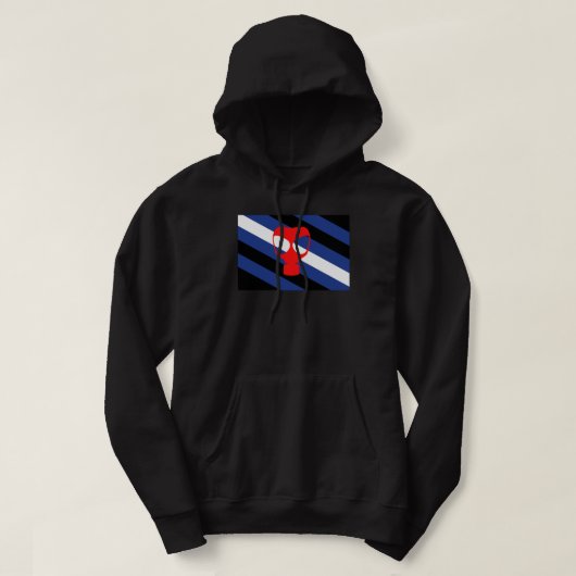 Veste À Capuche Drapeau de fierté de masque (Design devant)