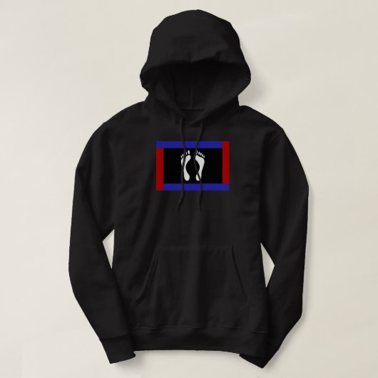 Veste À Capuche Drapeau de fierté de pied (empreinte de pied) (Design devant)