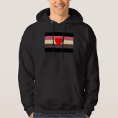 Veste À Capuche Drapeau de fierté grasse (Devant)
