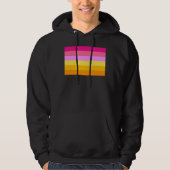 Veste À Capuche Drapeau de fierté lesbienne (Aube) (Devant)