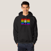 Veste À Capuche Drapeau de fierté LGBTQ+ bispirituel (Devant entier)