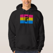 Veste À Capuche Drapeau de fierté pansexuelle (Devant)