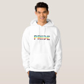 Veste À Capuche Drapeau de fierté queer 1 (Devant entier)