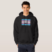 Veste À Capuche Drapeau de fierté trans bispirituel (Devant entier)