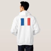 Veste À Capuche Drapeau de France (Dos entier)