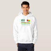 Veste À Capuche Drapeau de Guinée-Bissau (Devant entier)