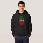 Veste À Capuche Drapeau de Guinée équatoriale Empreinte Guinée équ (Devant entier)