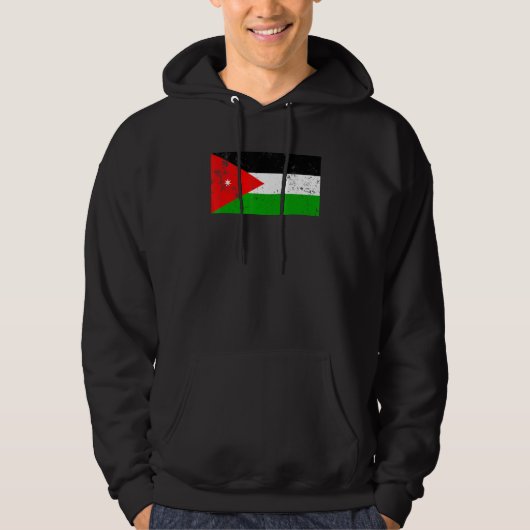 Veste À Capuche Drapeau De Jordanie (Devant)