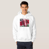 Veste À Capuche drapeau de kenyan, kenyan (Devant entier)