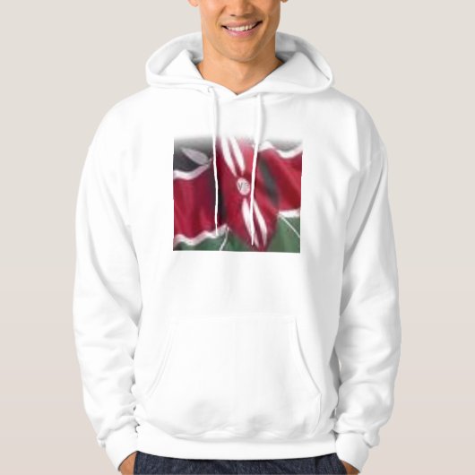 Veste À Capuche drapeau de kenyan, kenyan (Devant)
