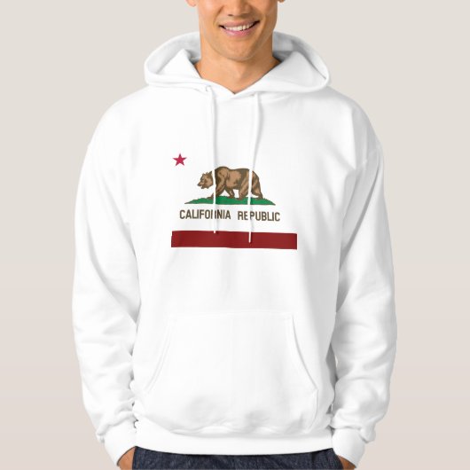 Veste À Capuche Drapeau de la Californie (Devant)